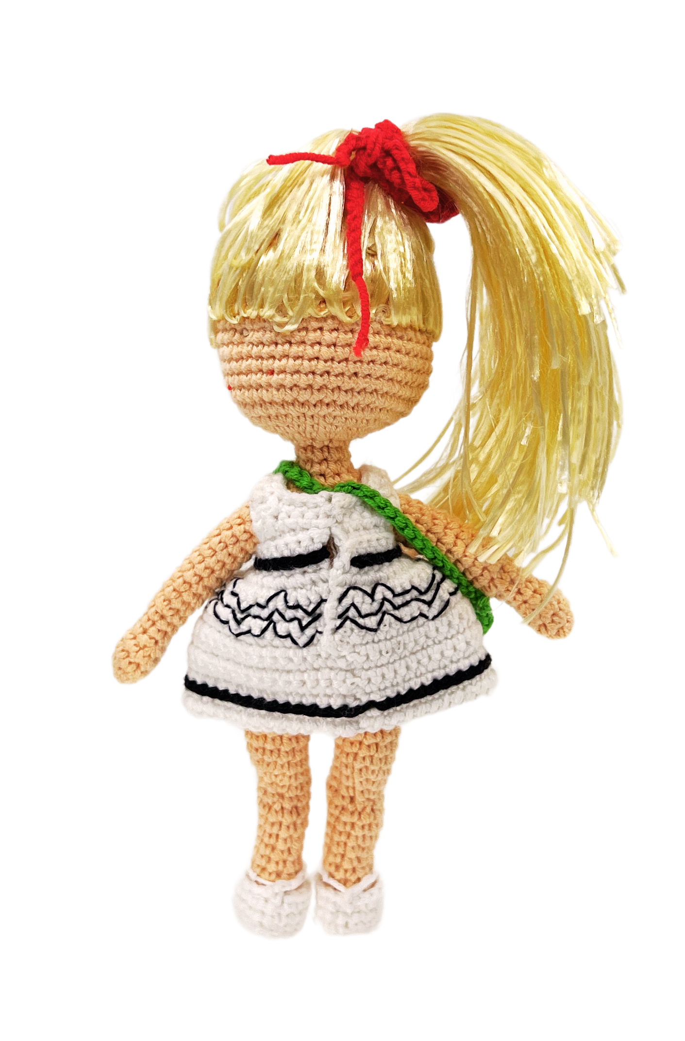 Adan by The United Humans, Interactive handmade crochet doll