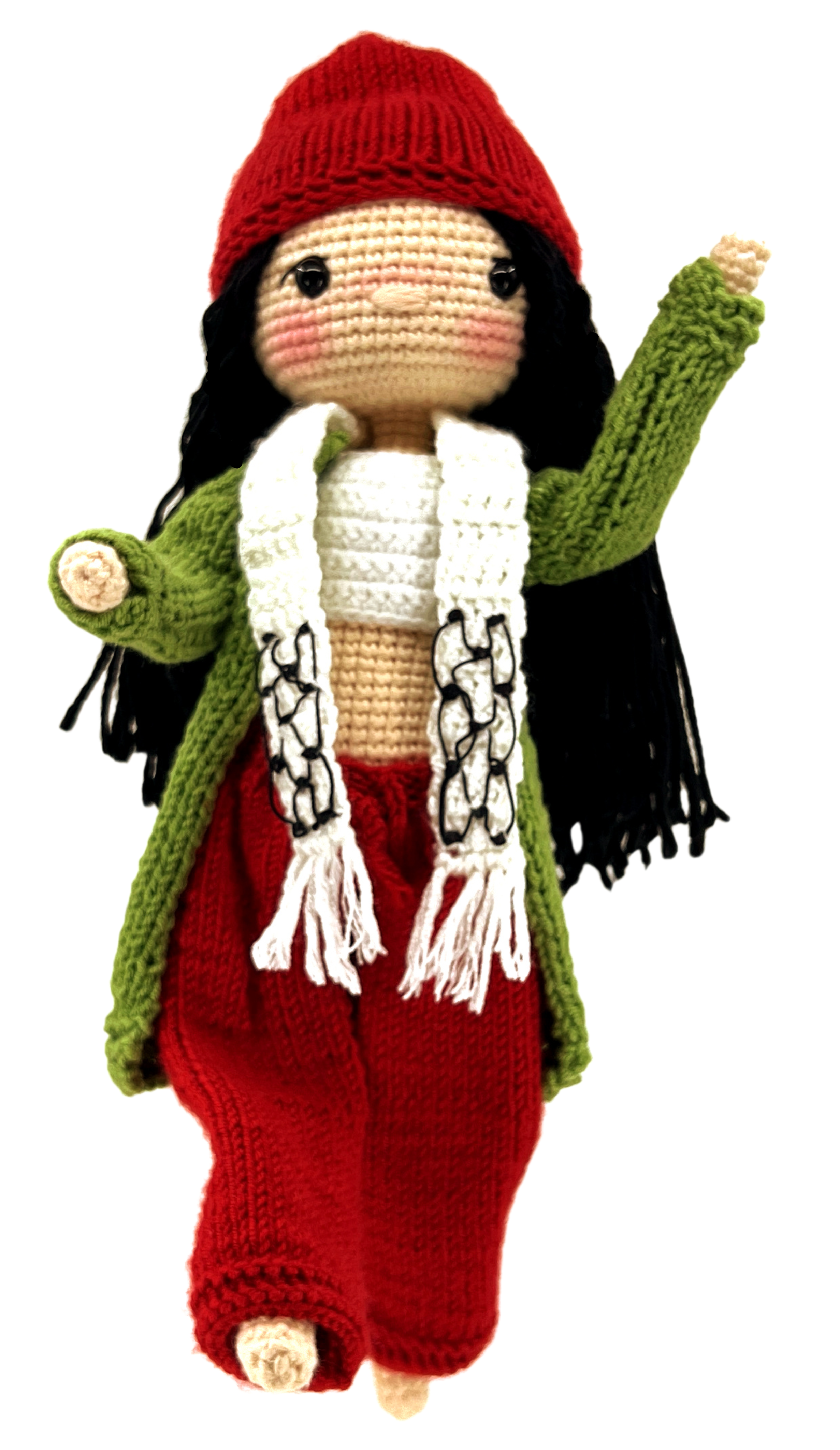 Beirut by The United Humans, Interactive handmade crochet doll