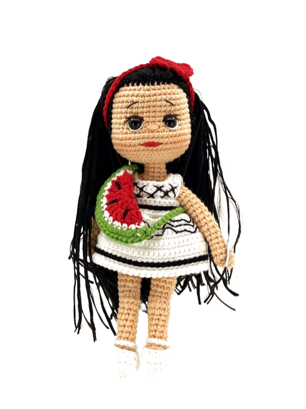 Rafah by The United Humans, Interactive handmade crochet doll