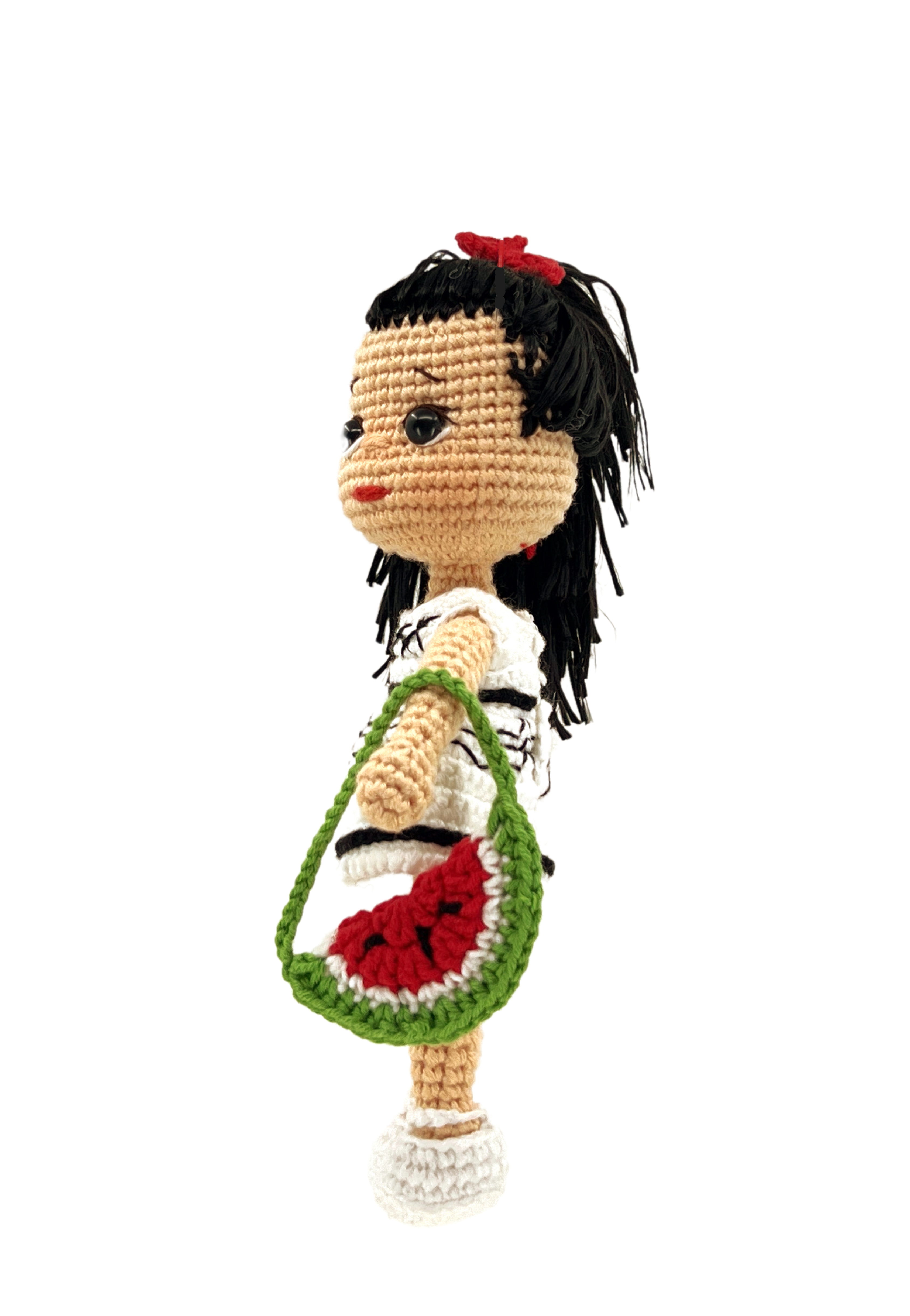 Rafah by The United Humans, Interactive handmade crochet doll